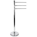 Gedy 2731-13 Towel Stand, Free Standing, Chrome